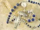 Lapis Beaded Rosary